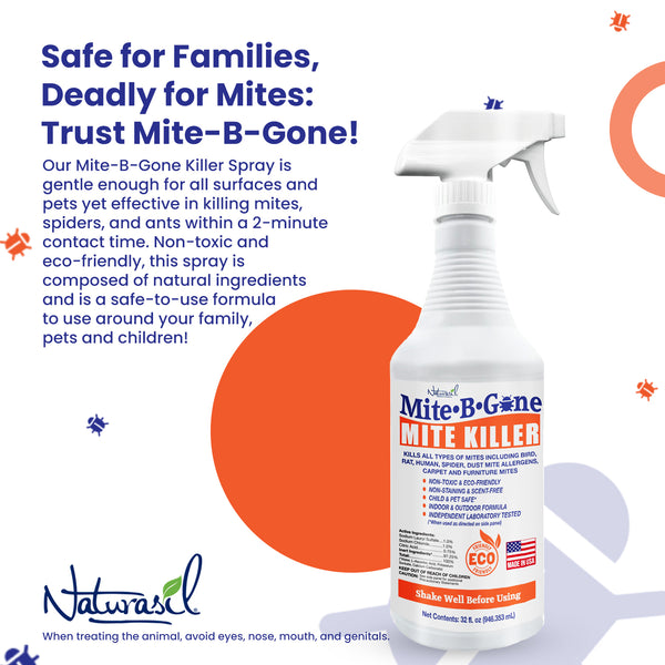 Mite-B-Gone Mite Killer Spray-32oz – Naturasil