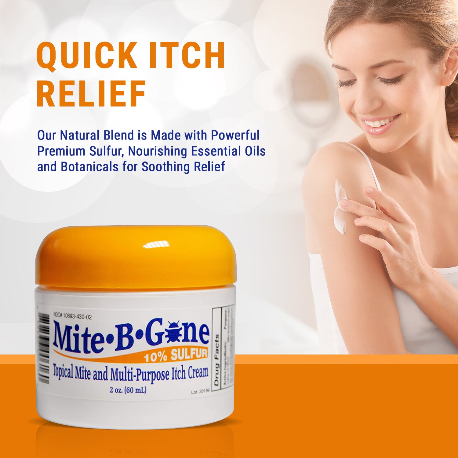 Mite-B-Gone 10% Sulfur Cream (2oz) | Itch Relief From Mites, Insect Bi ...